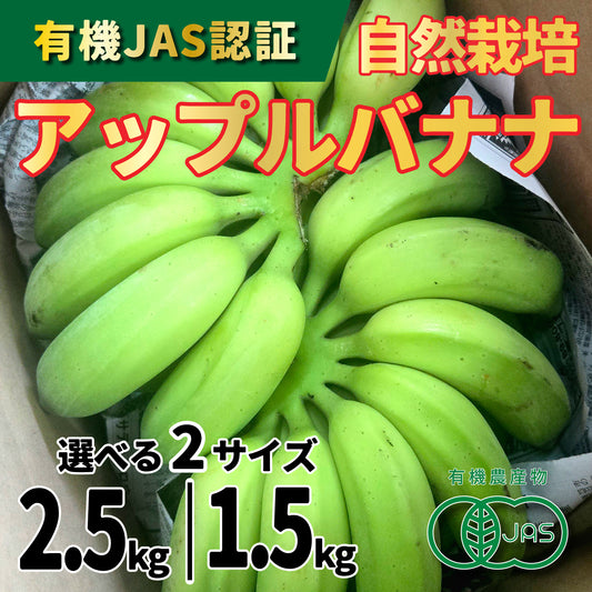 自然栽培アップルバナナBOX
